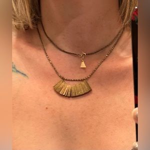 Anthropologie long chain necklace